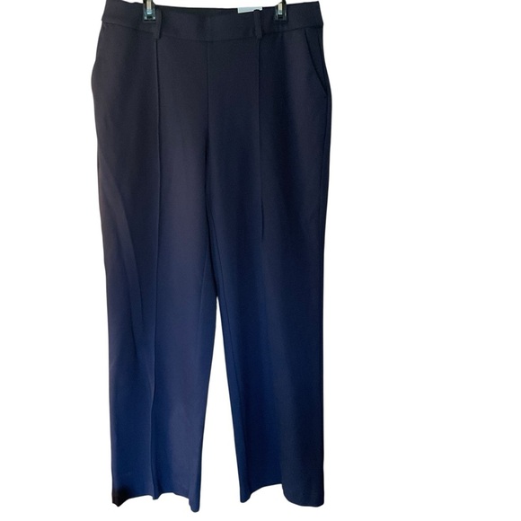 Lane Bryant Stretch Straight-Leg Pants Navy Blue NWT Size 14/16 - Picture 1 of 9